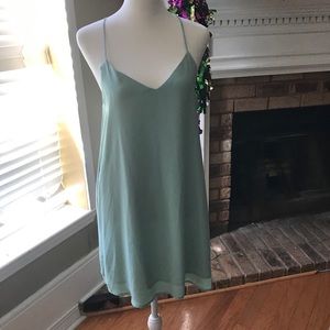 Sage racerback dress